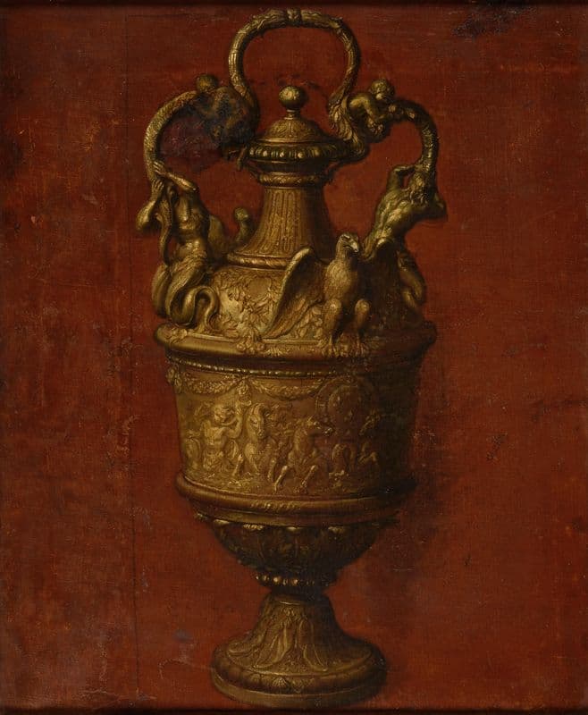 Un vase d’argent as a canvas print