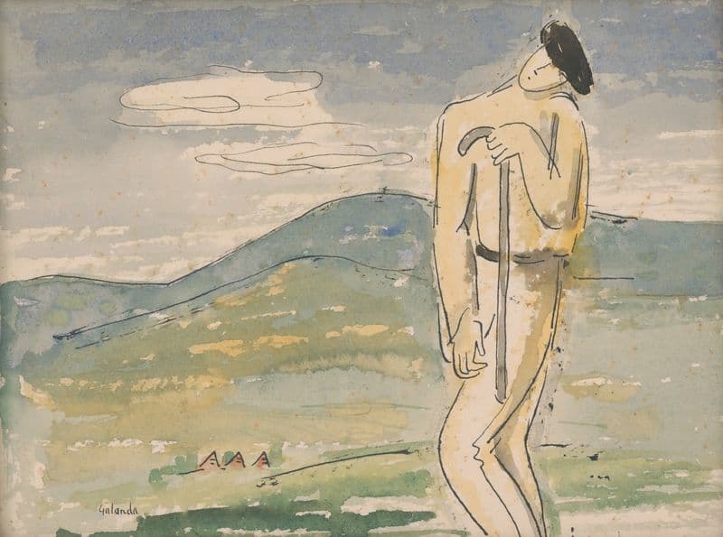 Unavený pútnik as a canvas print