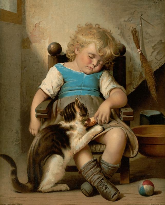 Unconscious Sleeper (ca. 1861–1897) as a canvas print