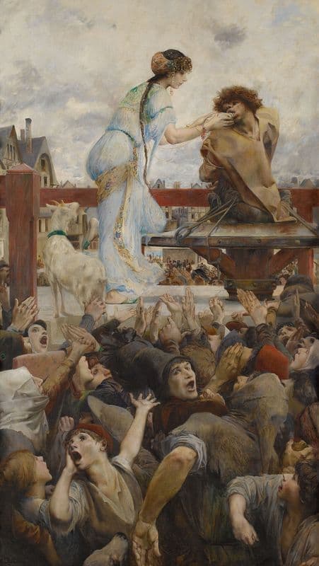 Une larme pour une goutte d’eau (Notre-Dame de Paris) as a canvas print