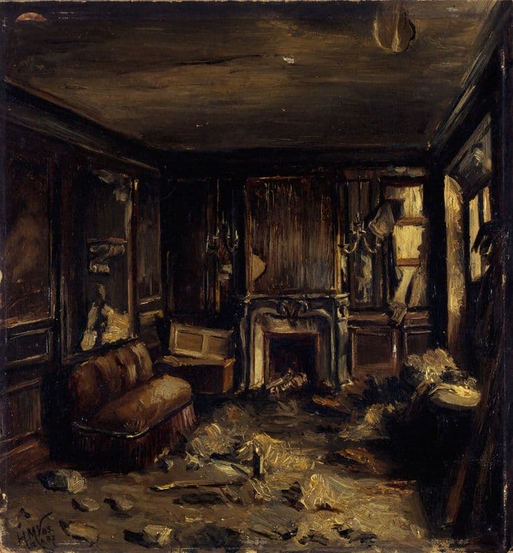 Une loge d’artiste à l’Opéra-Comique, après l’incendie du 15 mai 1887 as a canvas print