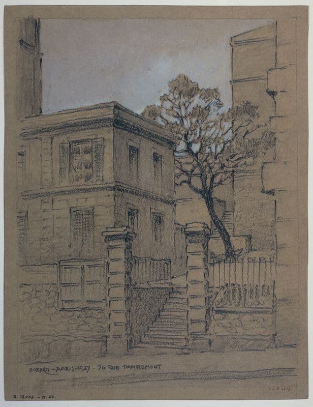 Une maison, 70 rue Damrémont as a canvas print