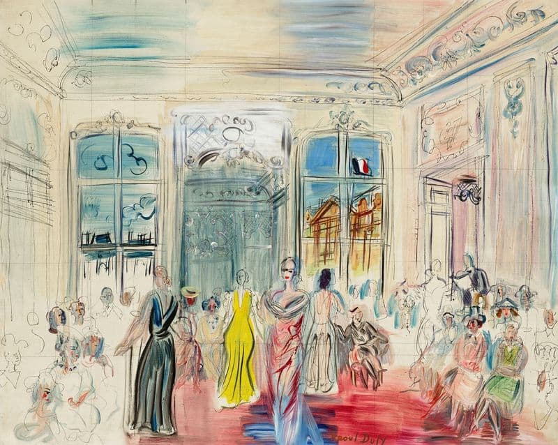 Une présentation chez Schiaparelli (circa 1935) as a canvas print