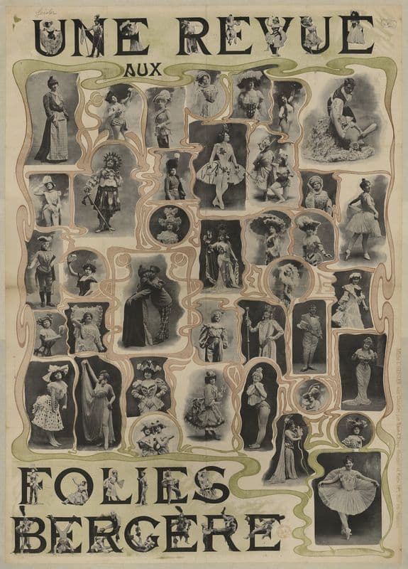 Une Revue aux Folies-Bergère as a canvas print