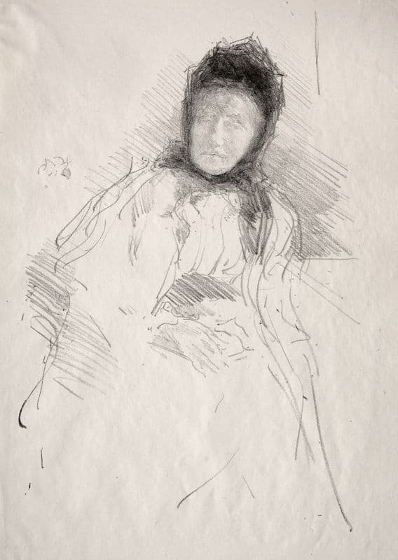 Unfinished Sketch of Lady Haden as a canvas print