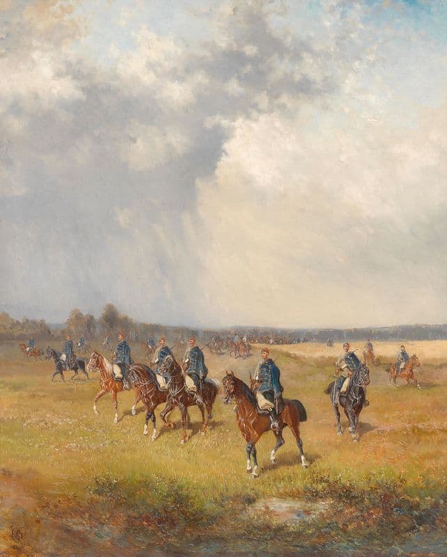 Ungarische Husaren as a canvas print