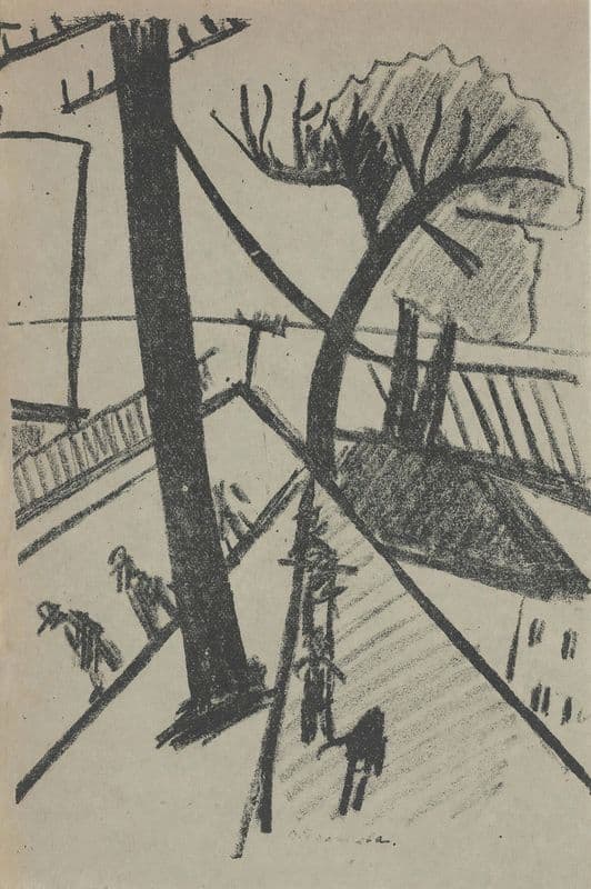 Untitled (Futurist City Scene) from ‘Poetry of Mayakovsky’ as a canvas print