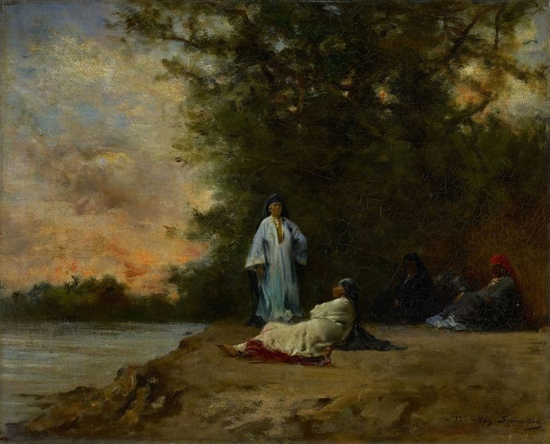 Upper Egypt, a Recollection as a canvas print