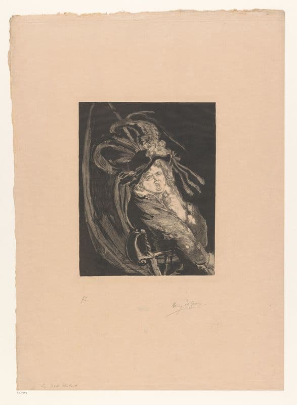 Vaandeldrager met hoed en zwaard (c. 1893) as a canvas print