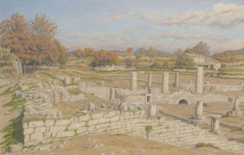 Vaison, les ruines romaines de Vaison as a canvas print