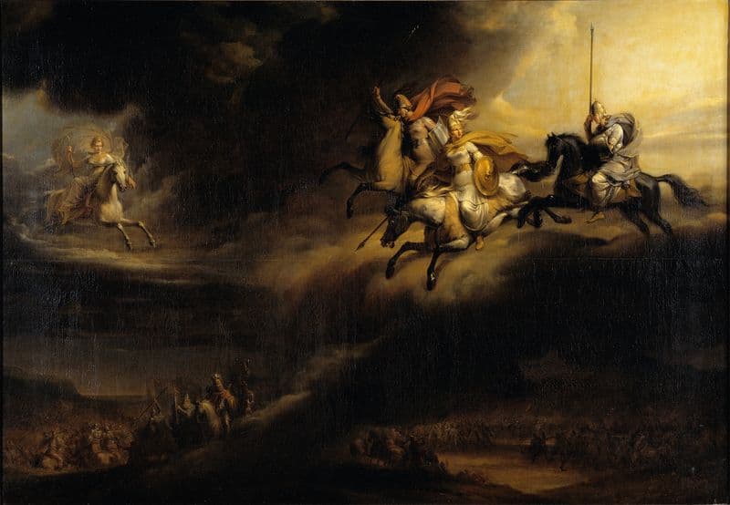Valkyries Riding Into Battle as a canvas print