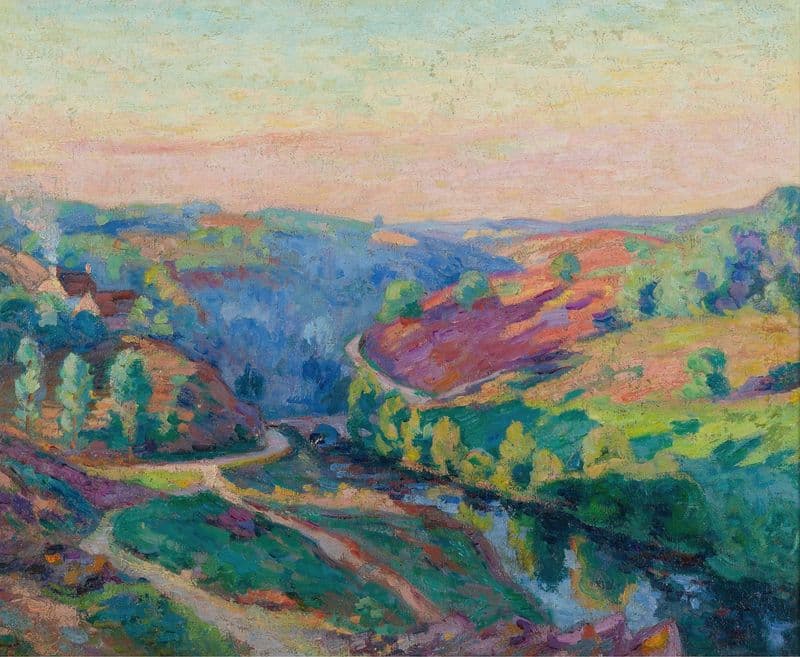 Vallée De La Creuse as a canvas print