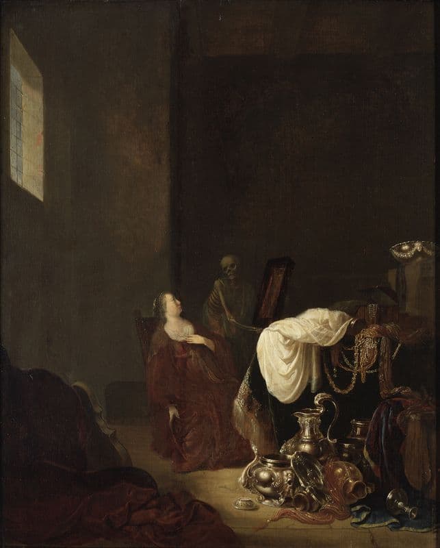 Vanitas Allegory as a canvas print