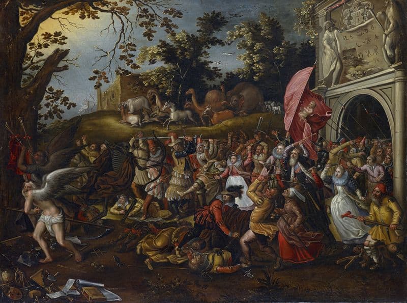 Vanity or the Battle against Death as a canvas print