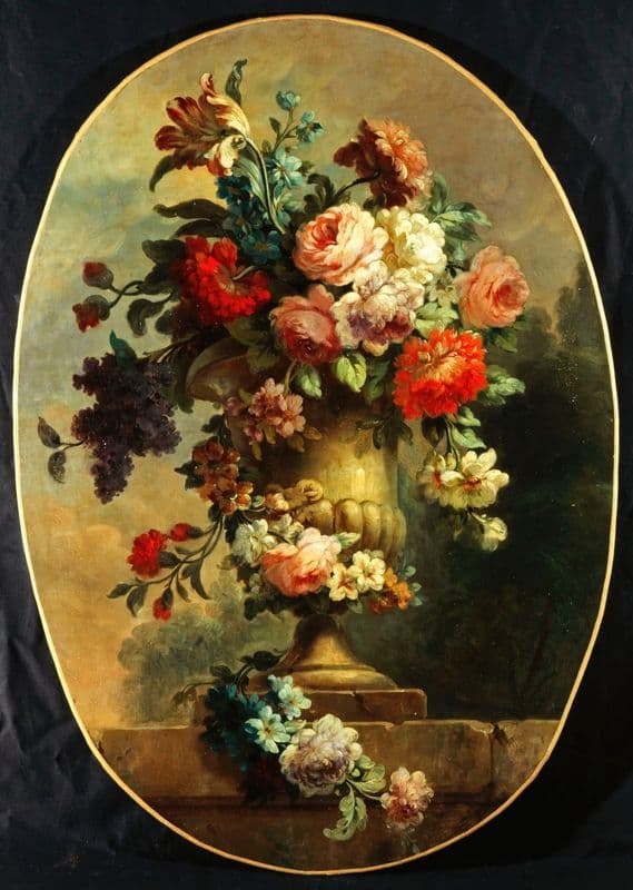 Vase de fleurs as a canvas print