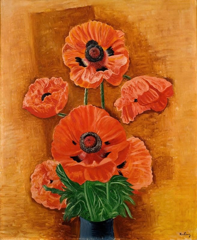 Vase de Pavots as a canvas print