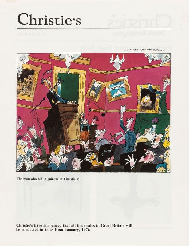 Veiling bij Christie’s (1975 - 1976) as a canvas print