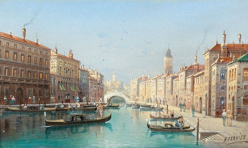 Venetian Scene III as a canvas print