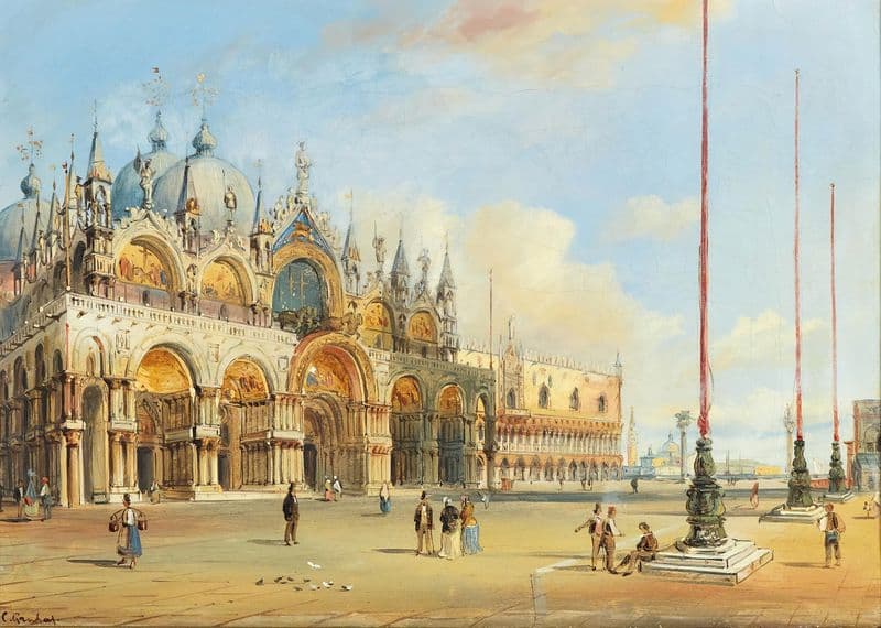Venice, The Basilica Of Saint Mark as a canvas print