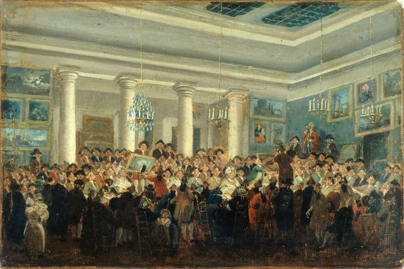 Vente publique de tableaux as a canvas print