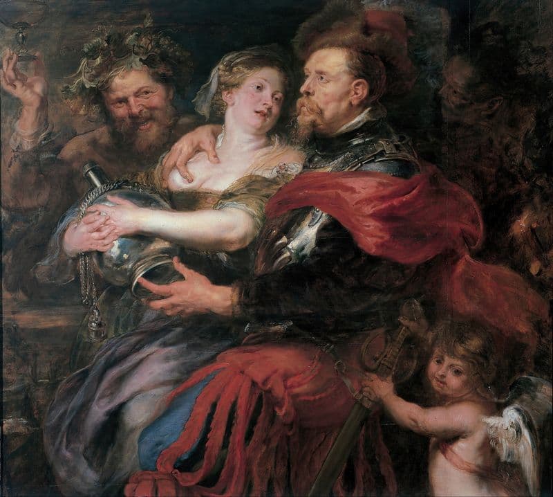 Venus and Mars (between 1632 and 1635) as a canvas print