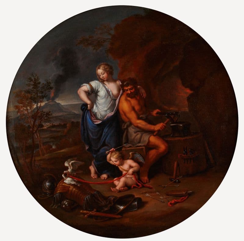 Vénus et Vulcain (17th century) as a canvas print