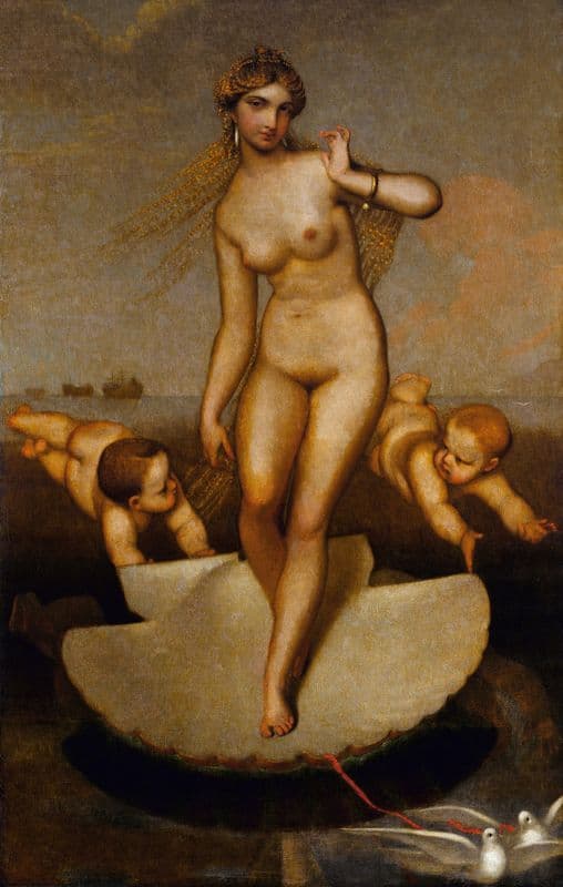 Venus Guiding Eneas and The Trojans To The Latin Shore as a canvas print