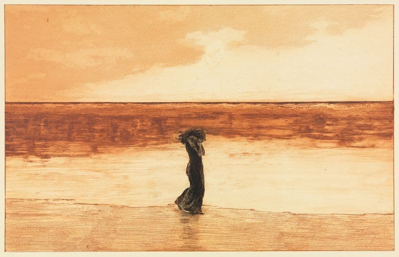 Verlassen (Ein Leben, Opus VIII, Blatt 5) (1884-1891) as a canvas print