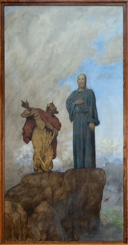 Versuchung Christi as a canvas print