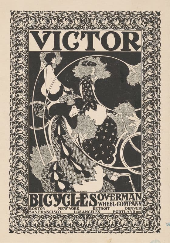 Victor bicycles as a canvas print