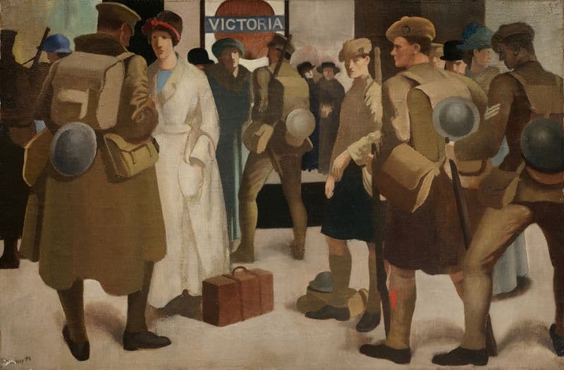 Victoria Station, District Railway as a canvas print