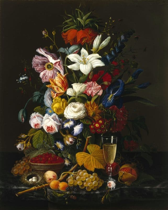 Victorian Bouquet (circa 1850) as a canvas print