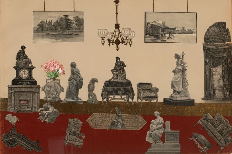 Victorian Collage (1880-1890) as a canvas print