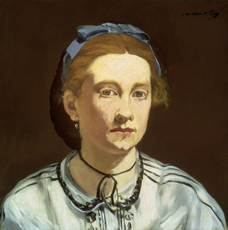 Victorine Meurent (about 1862) as a canvas print