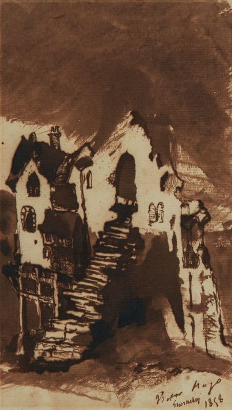 Vieille maison as a canvas print