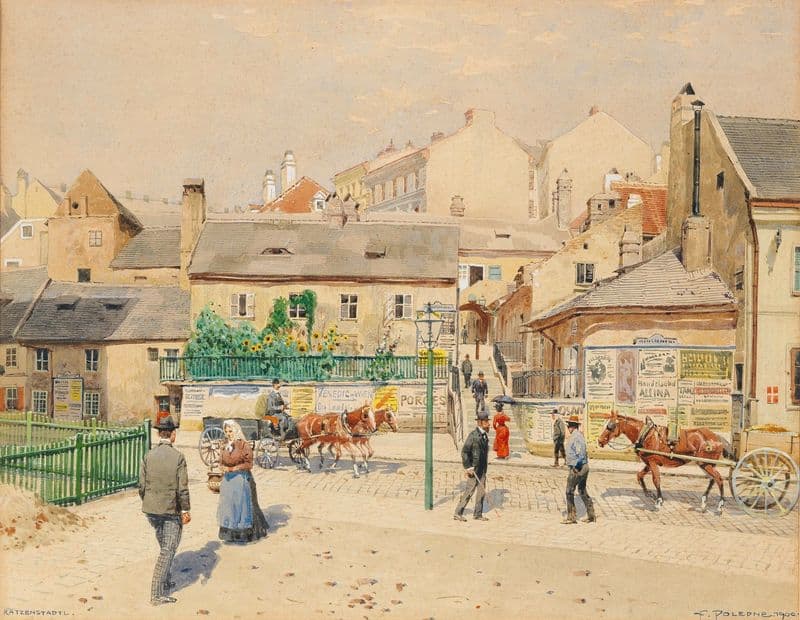 Vienna, Ratzenstadl as a canvas print