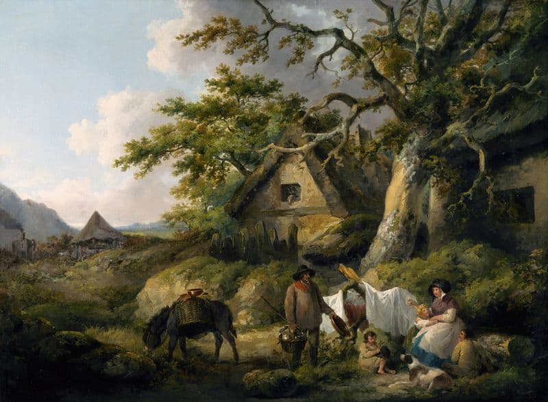 View at Enderby, Leicestershire as a canvas print