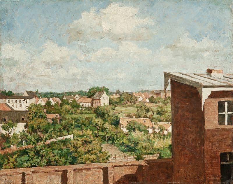 View from Düsseldorf as a canvas print