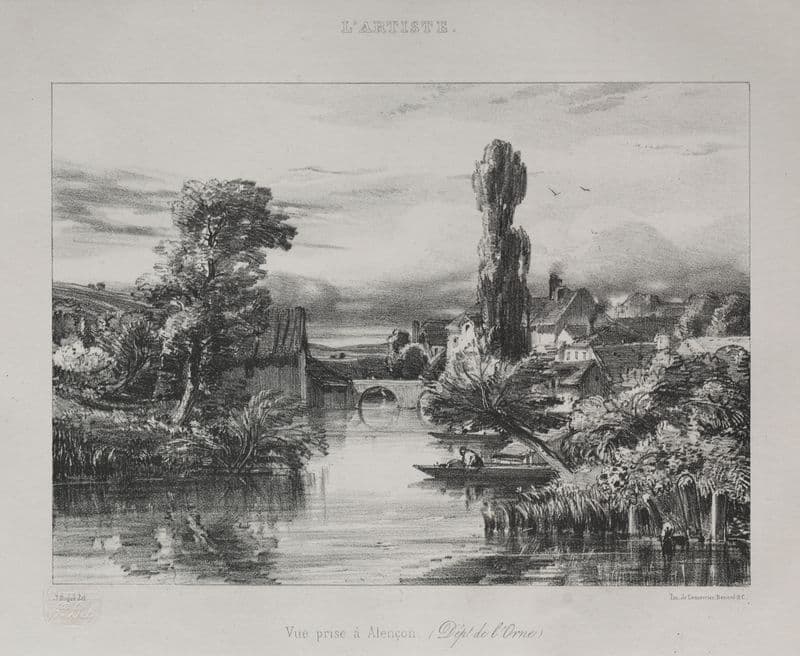 View near Alençon as a canvas print