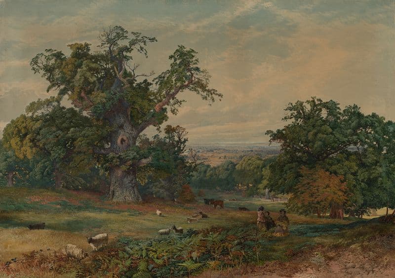 View near Bedford (c. 1825–85) as a canvas print
