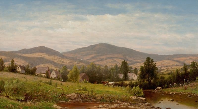 View Near Williamstown, Berkshire County, Massachusetts as a canvas print