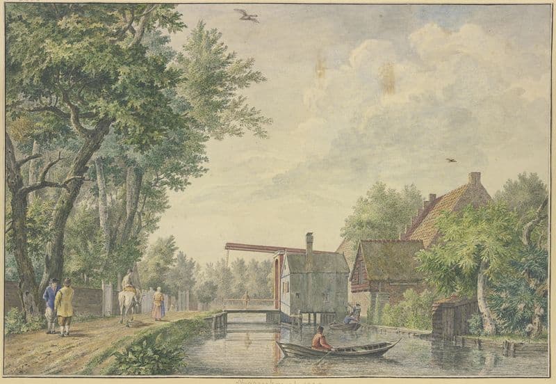 View of Baambrugh as a canvas print
