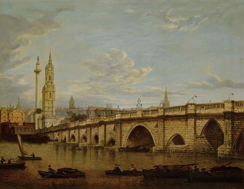 View of Blackfriars Bridge as a canvas print