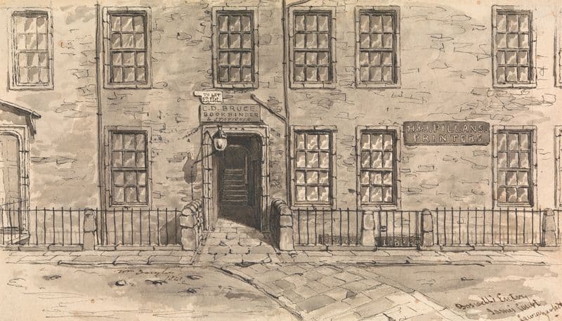 View of Bookbinder and stationer’s at H&J Pillans Printers as a canvas print