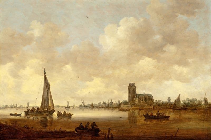 View of Dordrecht as a canvas print