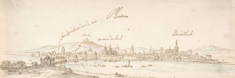 View of Mâcon Seen from the East (mid-17th–late 17th century) as a canvas print