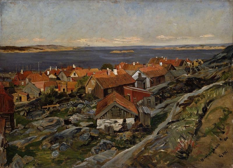 View of Nevlunghavn as a canvas print