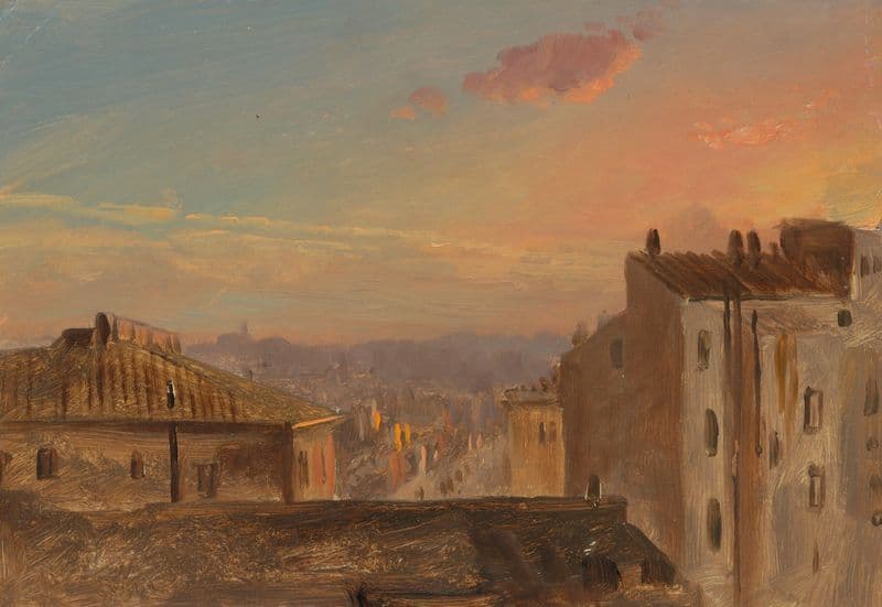 View of Rome (1868–69) as a canvas print