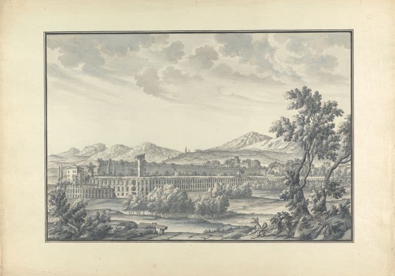 View of Ruins at Tivoli (ca. 1750) as a canvas print