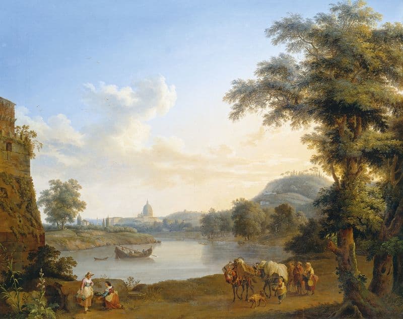 View of Saint Peter’s in Rome as a canvas print